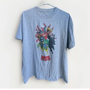 VTG Y2K Marvel Comics Team-Up Group Graphic Tee Adult T-Shirt Mens XL Cotton